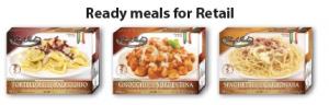 Frozen ready meals for Retail (delicious Italian recipes)